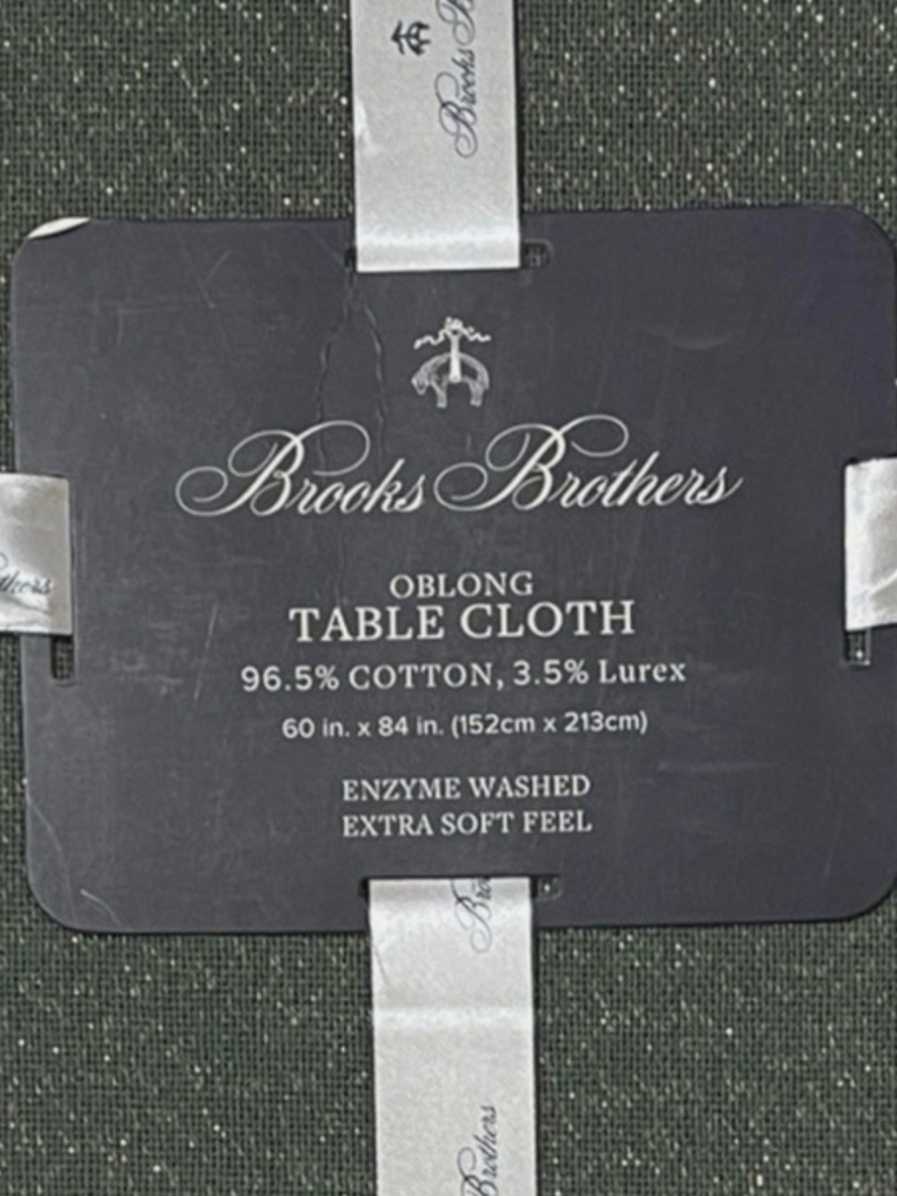 Brooks Brothers rectangle table cloth NWOT